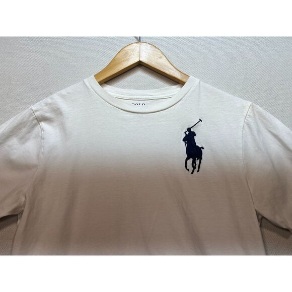 Polo Ralph Lauren Boys Big Pony Logo T-Shirt Short Sleeve Size M 10-12 White - Picture 5 of 12